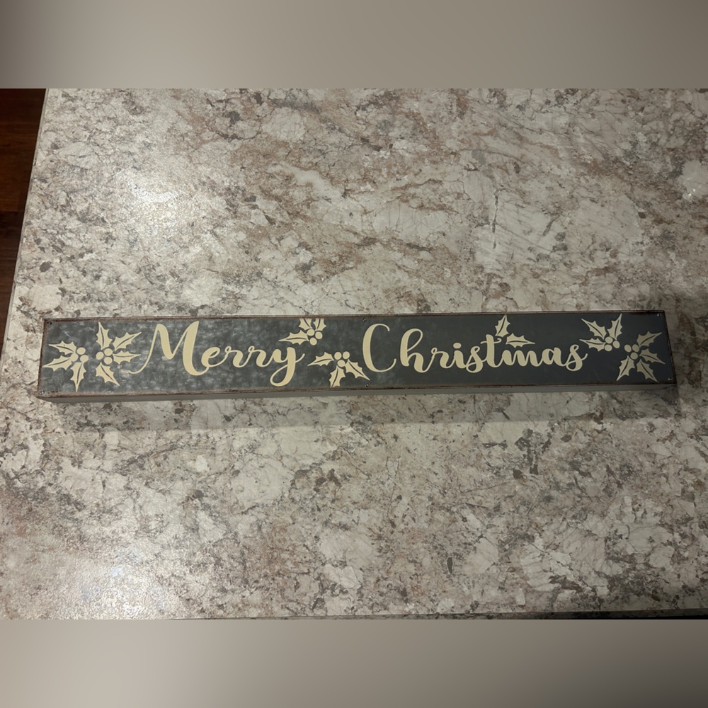 Merry Christmas Distressed Farmhouse Decor Wall Hanging Table Top Decor